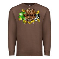 Chestnut St. Patrick's Day shamrocks Premium Sweatshirt - OliviaCreatesArt