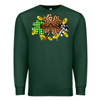 Sports Green St. Patrick's Day shamrocks Premium Sweatshirt - OliviaCreatesArt