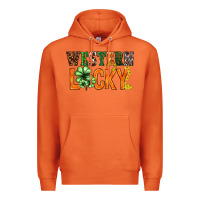 Carrot Western lucky with clover St. Patricks day Premium Hoodie - HowdyJamesFarm