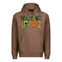 Chestnut Western lucky with clover St. Patricks day Premium Hoodie - HowdyJamesFarm