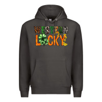 Smoke Western lucky with clover St. Patricks day Premium Hoodie - HowdyJamesFarm