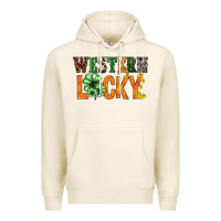 Tofu Western lucky with clover St. Patricks day Premium Hoodie - HowdyJamesFarm