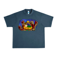 Midnight Navy baby jesus joy Urban Heavy Tee - MaliasSmallBusiness