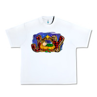White baby jesus joy Urban Heavy Tee - MaliasSmallBusiness