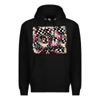 Black cowhide racing backgraund Premium Hoodie - JahusDesignShop