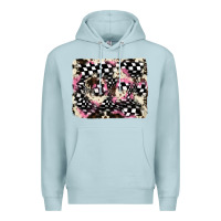 Blue Mist cowhide racing backgraund Premium Hoodie - JahusDesignShop