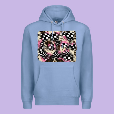 Cowhide Racing Backgraund Premium Hoodie Designed By Jahusdesignshop