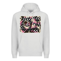 Dove Grey cowhide racing backgraund Premium Hoodie - JahusDesignShop