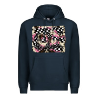Navy cowhide racing backgraund Premium Hoodie - JahusDesignShop
