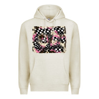 Oatmeal Heather cowhide racing backgraund Premium Hoodie - JahusDesignShop