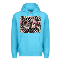 Ocean Blue cowhide racing backgraund Premium Hoodie - JahusDesignShop