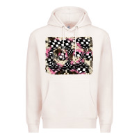 Pale Pink cowhide racing backgraund Premium Hoodie - JahusDesignShop