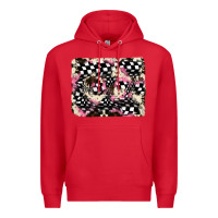 Red cowhide racing backgraund Premium Hoodie - JahusDesignShop