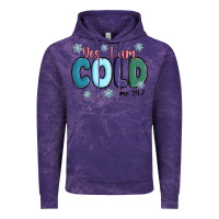 Cloud Purple yes i am cold Vintage Hoodie - MaliasSmallBusiness