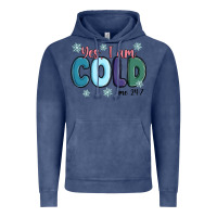 Vintage Denim yes i am cold Vintage Hoodie - MaliasSmallBusiness