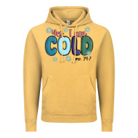 Vintage Mustard yes i am cold Vintage Hoodie - MaliasSmallBusiness