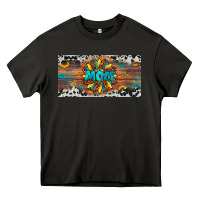 Asphalt leopard sunflower mom license plate Heavy Core Tee - Artiststas