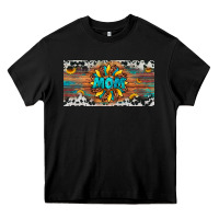 Black leopard sunflower mom license plate Heavy Core Tee - Artiststas