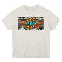 Cream leopard sunflower mom license plate Heavy Core Tee - Artiststas