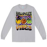 Moon Dust halloween vibes smiley face Long Sleeve Tee - BarkalooDesign