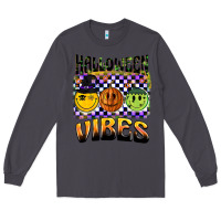 Smoke halloween vibes smiley face Long Sleeve Tee - BarkalooDesign