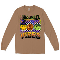 Toasted Coconut halloween vibes smiley face Long Sleeve Tee - BarkalooDesign