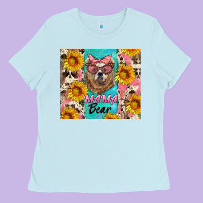 Mama Bear Ladies Tee Designed By Artiststas