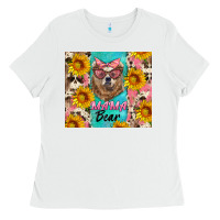 White mama bear Ladies Tee - Artiststas