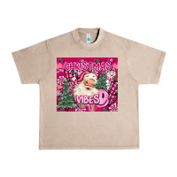 French Oak pink christmas vibes Urban Heavy Tee - MaliasSmallBusiness