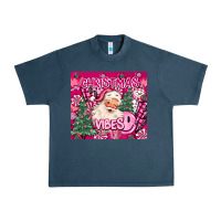 Midnight Navy pink christmas vibes Urban Heavy Tee - MaliasSmallBusiness