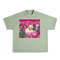 Oil Green pink christmas vibes Urban Heavy Tee - MaliasSmallBusiness