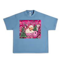 Pebble Blue pink christmas vibes Urban Heavy Tee - MaliasSmallBusiness