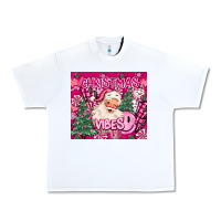 White pink christmas vibes Urban Heavy Tee - MaliasSmallBusiness