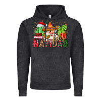 Vintage Black feliz navidad santa Vintage Hoodie - MaliasSmallBusiness