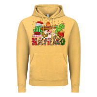 Vintage Mustard feliz navidad santa Vintage Hoodie - MaliasSmallBusiness