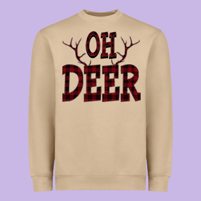 Oh Deer Heavyweight Sweatshirt Designed By Bettercallsaul