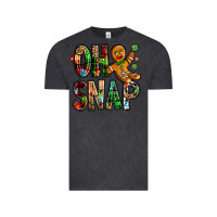 Vintage Black Oh snap Christmas Vintage Tee - NancyCooperArtShop