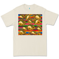 Bone tacos and sunflowers with serape leopard background Premium Tee - BarkalooDesign