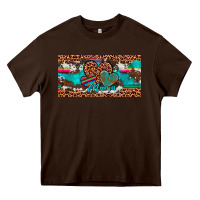 Chocolate Brown hearts mama license plate Heavy Core Tee - Artiststas