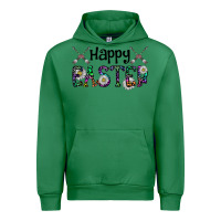 Emerald Happy Easter Urban Hoodie - CowhideDigitalArt