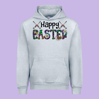 Happy Easter Urban Hoodie Designed By Cowhidedigitalart