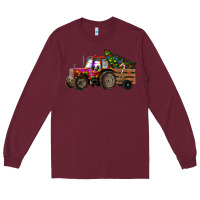 Burgundy christmas farm Long Sleeve Tee - RanaPortraitStore
