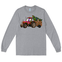 Heather Grey christmas farm Long Sleeve Tee - RanaPortraitStore