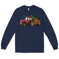 Navy christmas farm Long Sleeve Tee - RanaPortraitStore