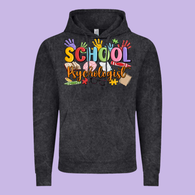 School Psychologist Vintage Hoodie Designed By Maliassmallbusiness