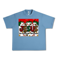 Pebble Blue jesus the reason for the season Urban Heavy Tee - MaliasSmallBusiness