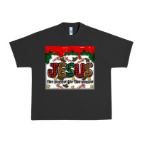 Pigment Black jesus the reason for the season Urban Heavy Tee - MaliasSmallBusiness