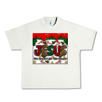Pistachio jesus the reason for the season Urban Heavy Tee - MaliasSmallBusiness