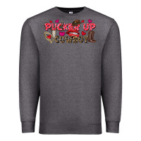 Charcoal Heather Pucker Up Cowboy Valentine's Day Premium Sweatshirt - FaDigitalArtStudio