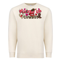 Sandshell Pucker Up Cowboy Valentine's Day Premium Sweatshirt - FaDigitalArtStudio